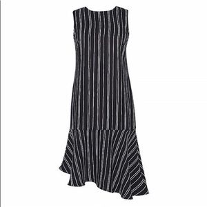 Who What Wear pinstriped dress
